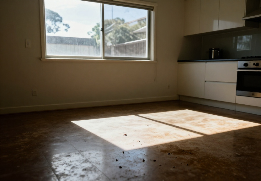 Cockroach infestation in Ashcroft kitchen before treatment